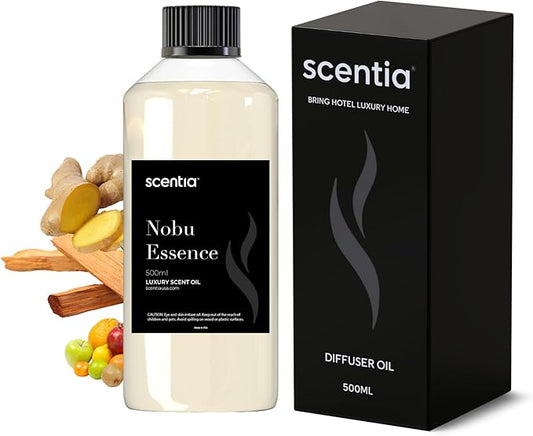 Scentia Oil Inspired by The Nobu Hotel Scent - 500 mL 16.9 fl oz - Essential Oil Blend Jasmine, Lilly, Sandalwood & Fresh Citrus for HVAC Ultrasonic Diffusers - Nobu Essence