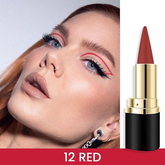 Kaely 2Pcs Red Dark Red Gel Eyeliner Pencil Set,Waterproof Color Colored Eye Liner Crayon,Cat Eye Stencil Gothic Halloween Makeup,Face Paint Eye Black Stick,delineadores de colores para ojos