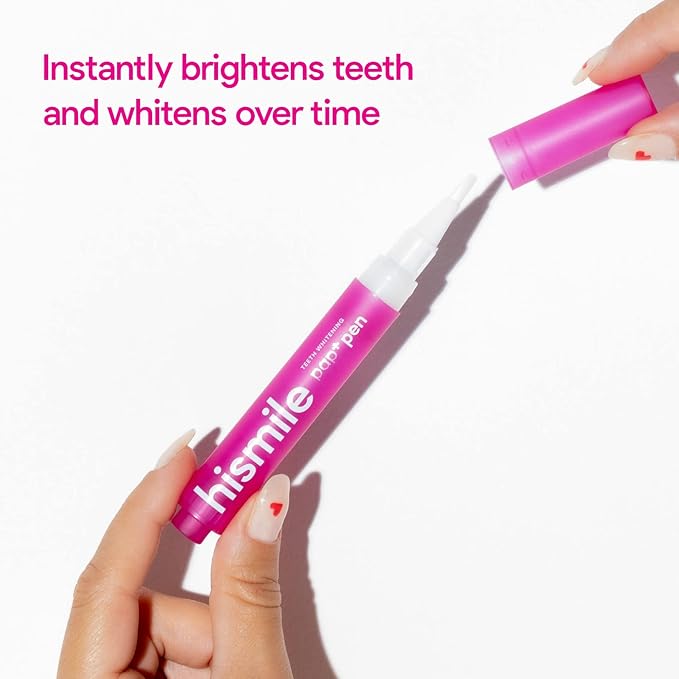 HISMILE Pap+ Whitening Pen - Peroxide-Free Teeth Whitening Pen for Sensitive Teeth, Whiten Hard to Reach Places