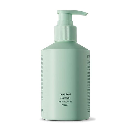 Corpus - Third Rose Body Wash | Moisturizing Plant-Based Cleanser for Women & Men, Skincare-Grade Oils & Botanical Extracts | Sulfate-Free, No Synthetic Fragrance or Parabens (266 ml/ 9 fl oz)