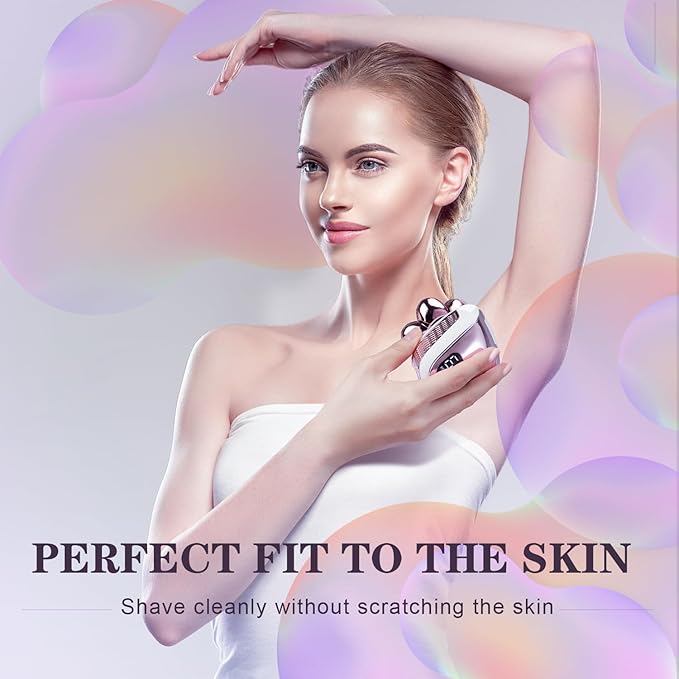 Electric Razors for Women Legs: 5-in-1 Rechargeable Electric Shavers for Body - Waterproof Wet Dry Hair Remover for Lady Face Underarms Public