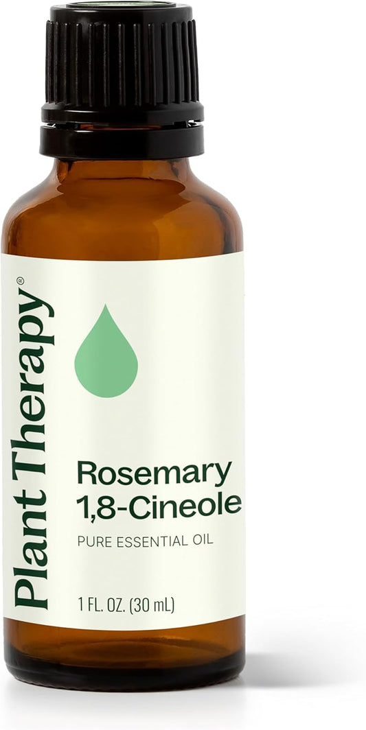 Plant Therapy Rosemary Essential Oil for Hair Growth, 100% Pure, Undiluted, Natural Aromatherapy for Diffuser & Rosemary Oil for Hair & Scalp, Therapeutic Grade 30 mL (1 oz)