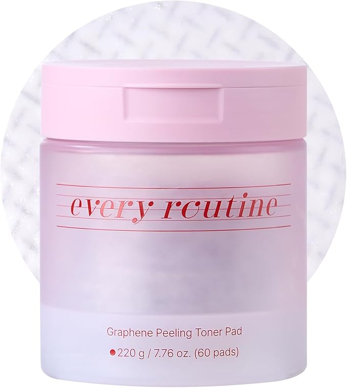 every routine Graphene Peeling Toner Pad – Gentle Daily Exfoliating Facial Toner Pads with Graphene Fiber, Pore-Clearing & Oil-Balancing for Smooth Skin (60 Pads / 220g)