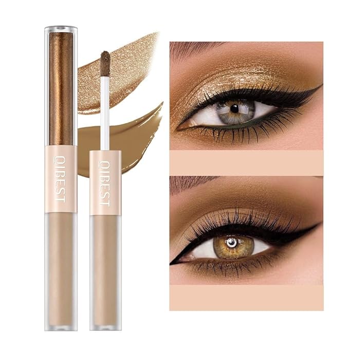 Glitter Matte Eyeshadow liquid Pigments Metals Gloss Sparkling Smokey Eye Looks Shimmer Gloden Brown