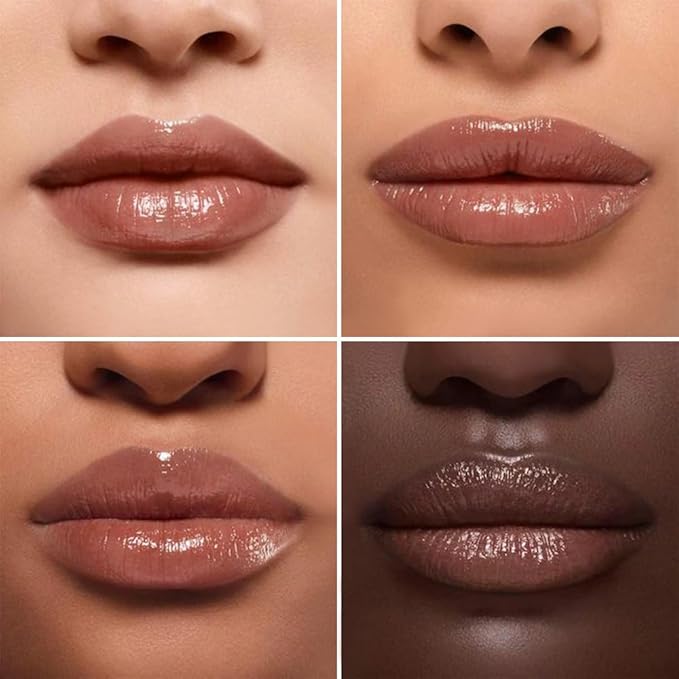 HHLTOH Nude Honey Tinted Lip Balm Lipstick, Sheer Hydrating & Lightly Tinted Nude Honey Lip Color, Moisturizing Nourishing Lip Balm with Natural Black Cherry Tint, For All Skin Tones