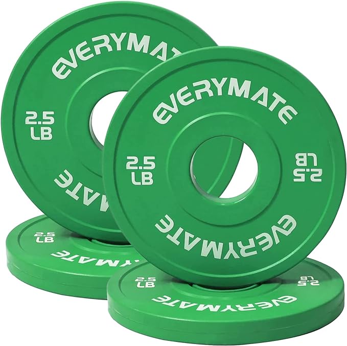Change Weight Plates Fractional Plate Olympic Bumper Plates 1.25LB 2.5LB 2.5LB 5LB 5LB