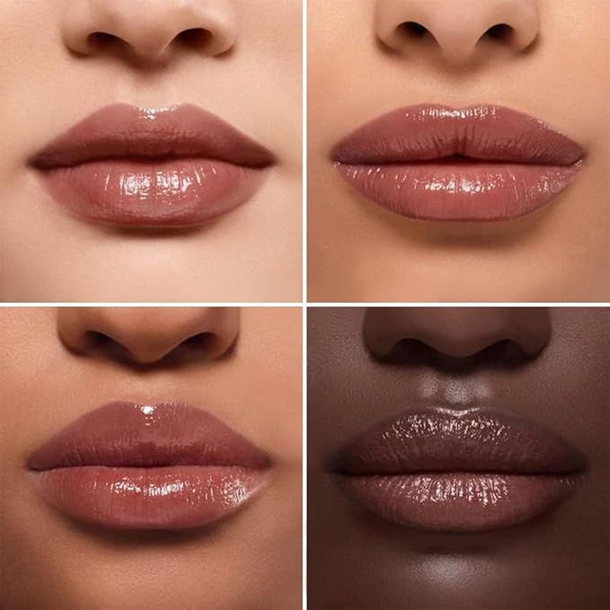 2Pcs Black Cherry Nude Tinted Honey Lip Balm, Sheer Hydrating Moisturizing Lipstick for All Skin Type, Natural Black Cherry Lip Tint Balm Moisturizing Nourishing Lipstick Long Lasting Waterproof