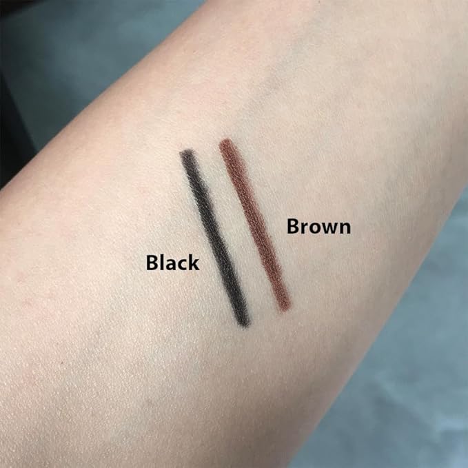 10PCS Black Automatic Waterproof Inner Eyeliner, Eyeshadow & Eyebrow Pencil – Multi-Use Cream Pen for Liner, Shadow & Brows,Matte Quick Dry Eye Pencils, Smudge Proof, Delineador de ojos