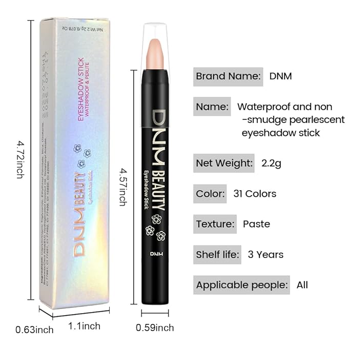 Nude Pink Matte Cream Eye Shadow Stick Makeup for Women, Nude Pink Matte Eyeliner Pencil Eyeshadow Brightener Stick for Eyes, Waterproof Eyeshadow Applicator Blendable sombras para ojos 68#