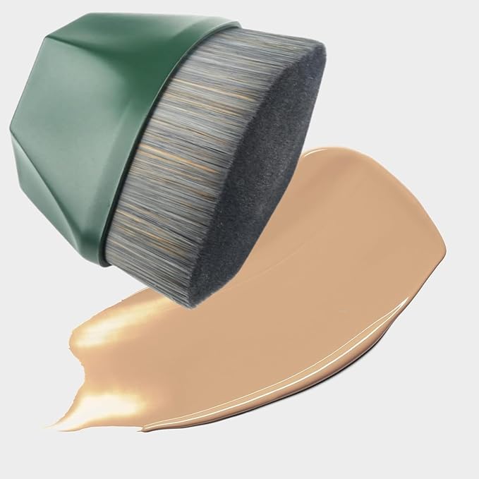 Makeup Brushes, Foundation Powder Makeup Brush Cream or Flawless Powder Cosmetic Face (Green)