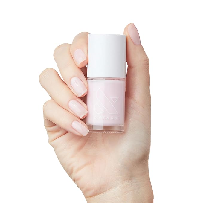 Olive & June Long-Lasting Nail Polish | Valentine's Day |Gel-Like Finish No Lamp Needed Lasts up to 10 days | Salon-Quality 15-Free, Vegan & Cruelty-Free Chip-Resistant | Strawberry Scone