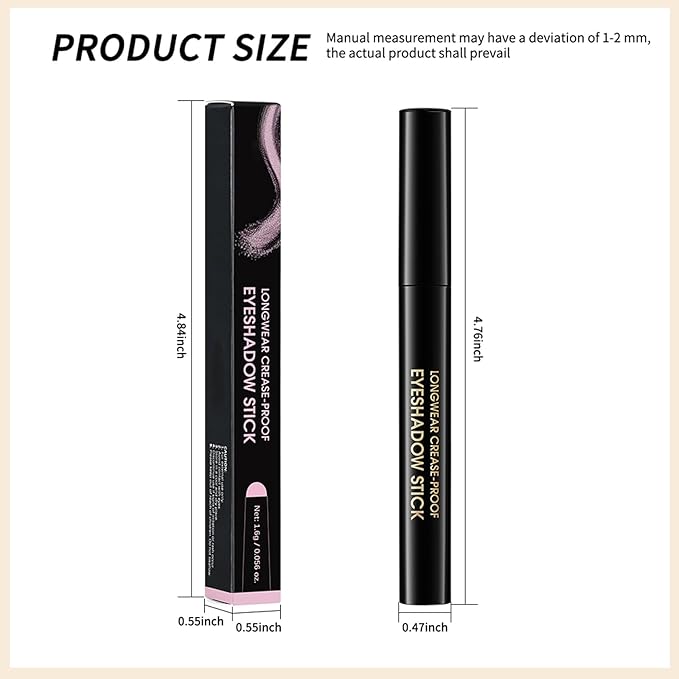 Erinde Waterproof Cream Eyeshadow Stick, Mustard Yellow Matte Eye Shadow Sticks, Cream to Powder Eyeshadow Crayon, Buildable & Blendable Long-Lasting Eye Shadow Stick, Vegan & Cruelty-Free, 07