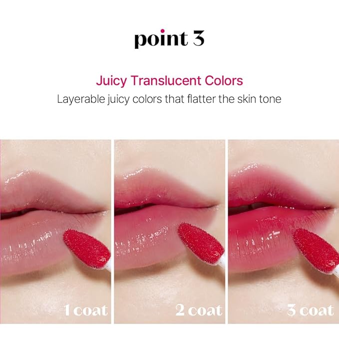 ETUDE Glow Fixing Tint #2 Mellow Pink | Non-sticky Glossy Shine Lip stain | Fills up with comfortable moisture | Tinting for dry lips