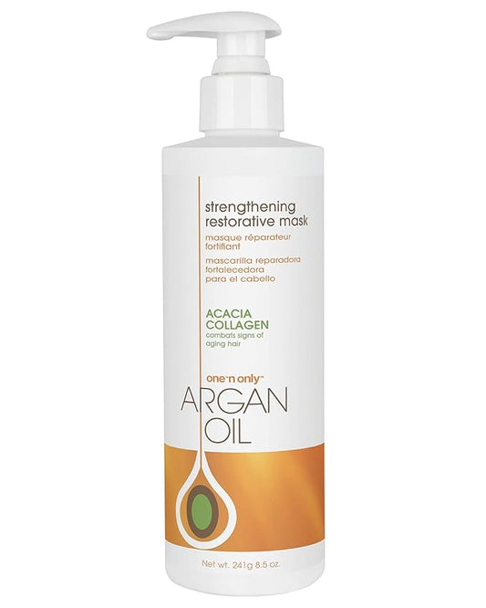 One 'n Only Hair Mask with Argan Oil, Strenghtening Restorative Mask, Helps Maintain Moisture Level for a Shiny Texture, Provides Color Protection, 8.5 Ounce