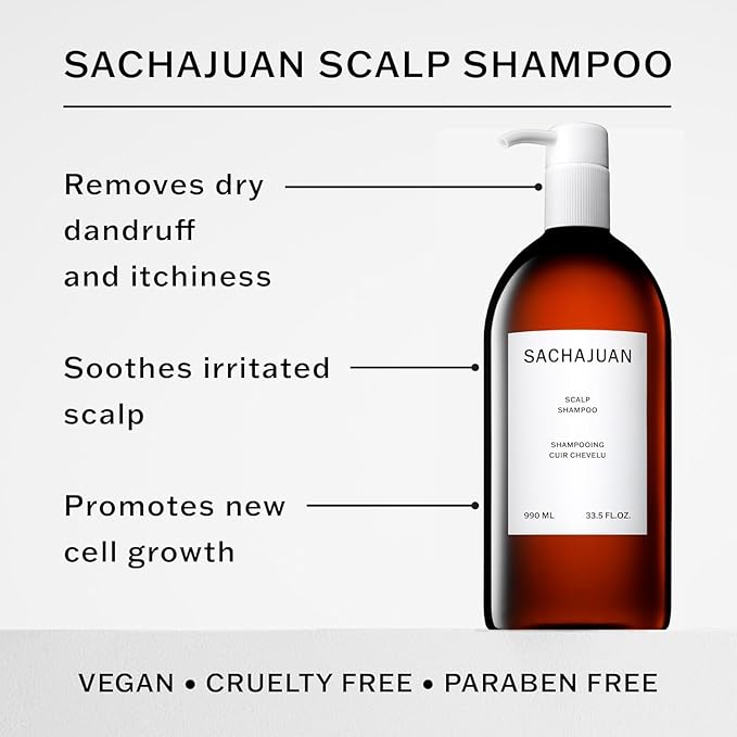 SACHAJUAN Scalp Shampoo and Conditioner Set | Rosemary Oil to Soothe, Balance & Hydrate Dry Flaky Scalp | Lightweight Hydration & Scalp Relief | Vegan & Paraben-Free | Pack of 2 (33.5 oz)