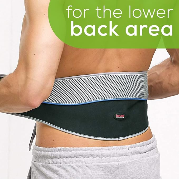 Beurer EM38 Lower Back Pain Relief Belt, TENS Unit Muscle Stimulator | 4 Electrodes | Adjustable & Breathable | Women & Men | Fits 30”-55” Waist | Lower Back Support, Lumbar Support, Back Brace Belt