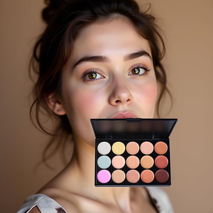 All in One Makeup Kit for Women Full Kit - 40 Colors Eyeshadow Palette, 15 Concealer Palette, Lip Gloss, Contour Stick, Brow Pencil, Eyeliner, Mascara & Mini Brush Set
