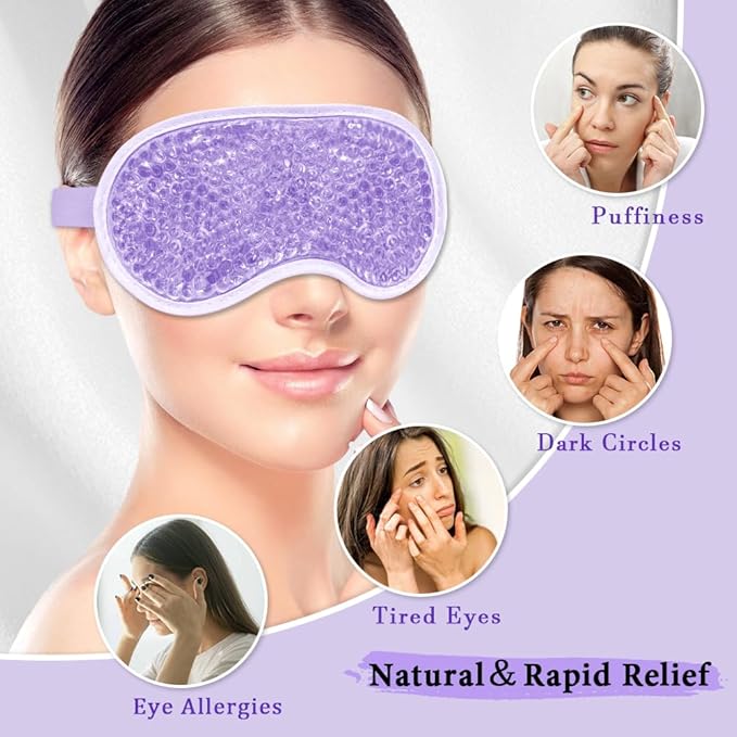 Cooling eye mask and silky