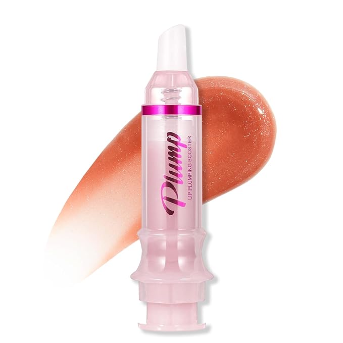Erinde Lip Plumper Gloss, Natural Ginger Lip Plumping Booster Lip Plumping Oil, Ultra-Hydrating & Nourishing Plump Lip Plumper, Glossy Finish Fuller Lip Plumping Lip Gloss for Women Girls, G05