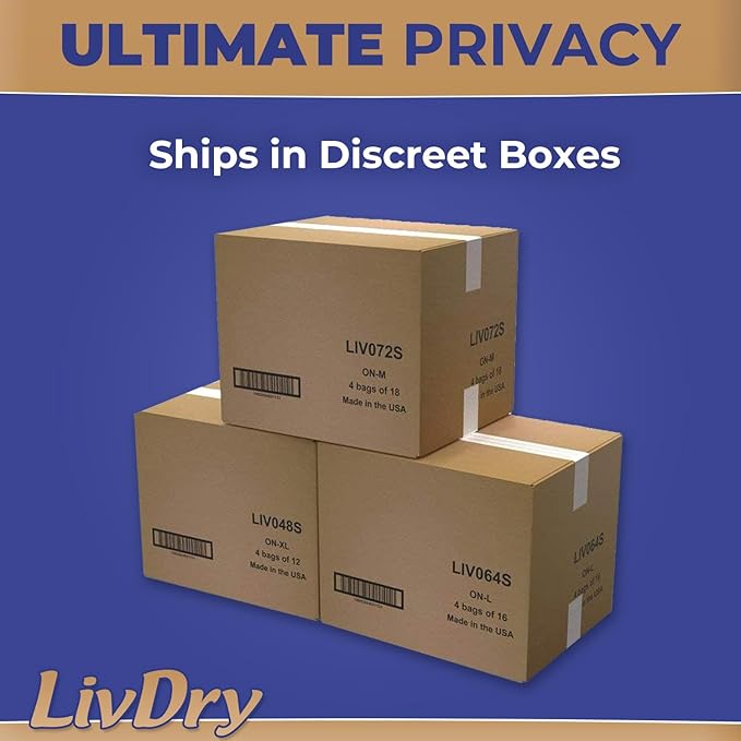 LivDry Ultimate 3XL Adult Incontinence Underwear, Max Absorbant Diapers for Women and Men, XXXL 72” -92" Waist, Leak Proof Cuff, XXX-Large, 9 Count