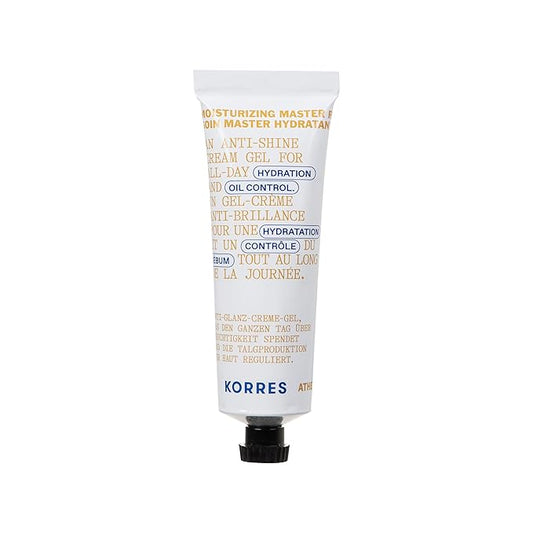 KORRES Athenian Grooming Mattifying Moisturizer for Men with Salicylic & Hyaluronic Acid, Lightweight Pore-Minimizing Face Cream, Silicone-Free, Vegan, 1.69 fl oz