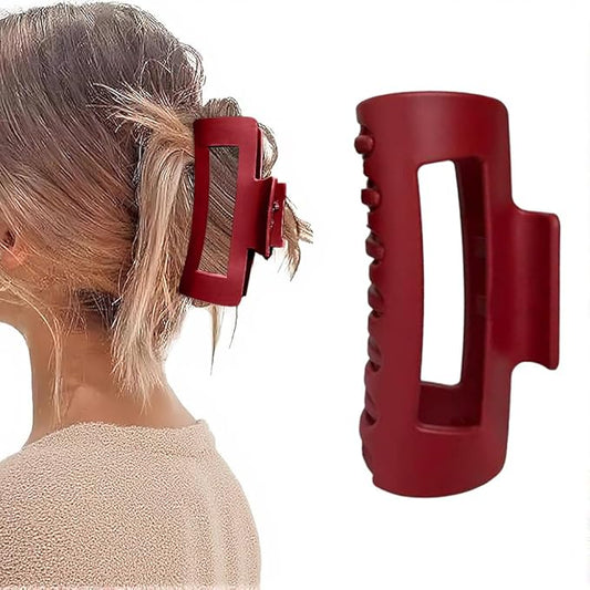 Fashion Hair Clips, Cloud Hair Pins for Women, 3.9 inch Hair Claw Clip for Thick/Fine/Thin/Curly Hairstyle, Amber 1 Pack