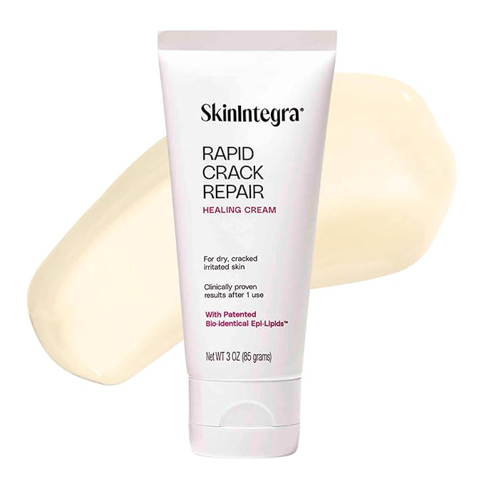 Rapid Crack Repair Cream, 25% Urea with Lactic Acid, Heals Cracked Heels and Diabetic Feet, Post-Surgery Scar Care, Fragrance-Free Barrier Cream, 3 oz