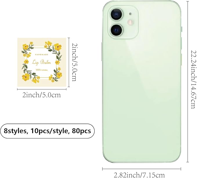 CRASPIRE 80Pcs 8 Styles Lip Balm Lipsticks