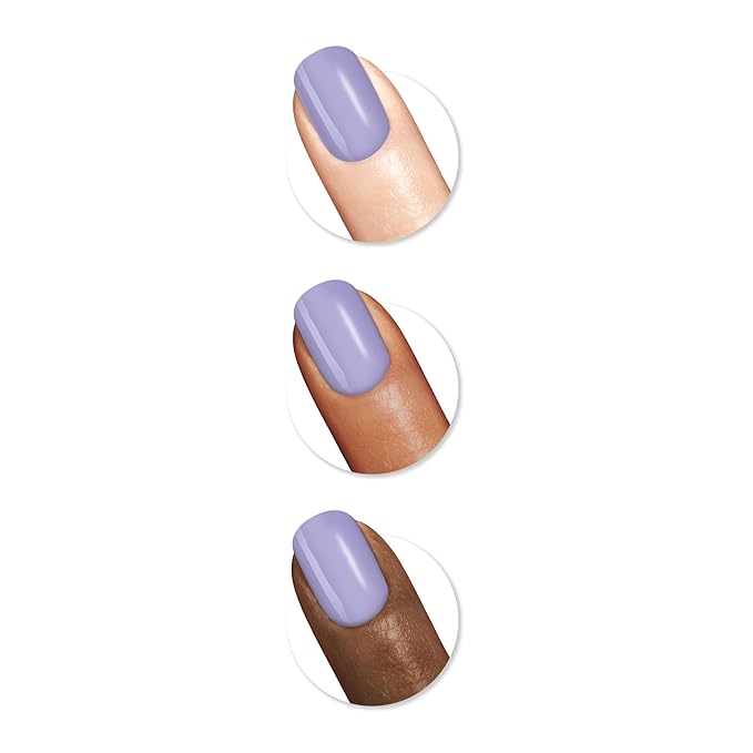 Sally Hansen Miracle Gel Salon Quality Nail Polish | Gel-Like Formula, Two-Step System, No UV Light Needed, Long Lasting | Opaque, Glossy | 601 Crying Out Cloud | Blue Lavender Nail Color