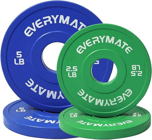 Change Weight Plates Fractional Plate Olympic Bumper Plates 1.25LB 2.5LB 2.5LB 5LB 5LB