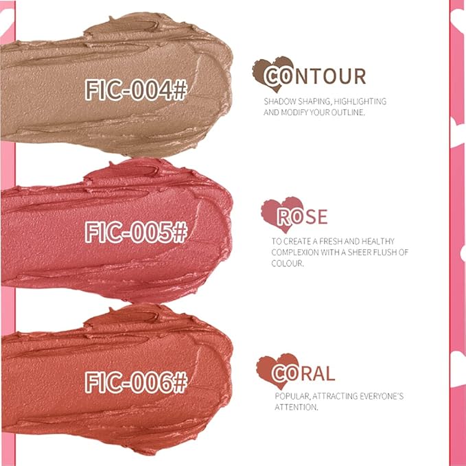 Contour Stick, Face Concealer Stick, Bronzer Facial Repair Cream（04 Contour）