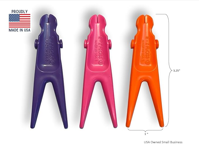 Dental Floss Holder (Purple, Orange, Pink)