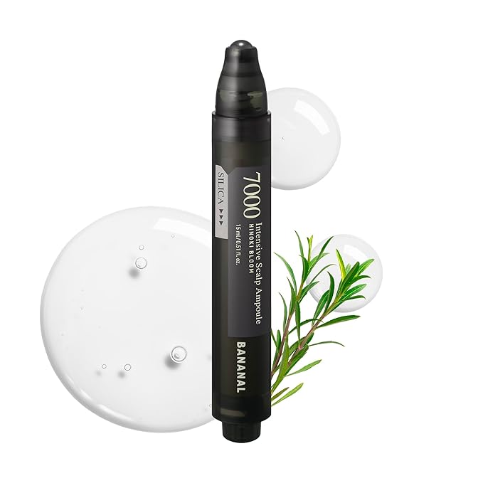 Intensive Tea Tree Scalp Oil Ampoule for Scalp Care, Roll-On Applicator – Biotin, Rice Protein & Cica Advanced Balancing, Silicone&Sulfate Free, Korean Hair Care – SILICA 7000 | 15 mL