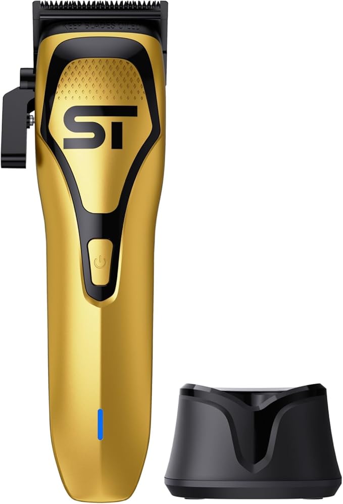Supreme Trimmer Darkstar 72 Clipper with Magnetic Vector Motor | 180 Min Run Time, 9000 RPM Barber Hair Clipper | Low Noise, Professional Clipper DLC Blades | STC72