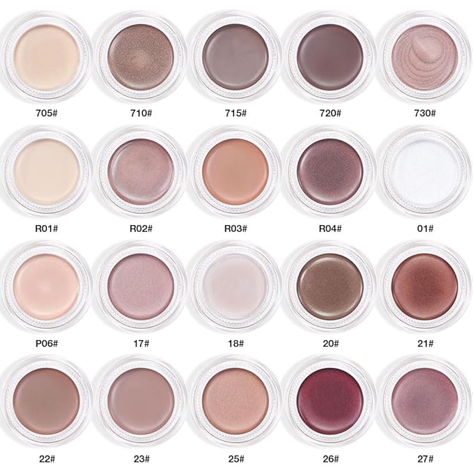 Single Cream Stone Matte Eyeshadow Palette Makeup, Natural Single Mini Instant Holographic Eyeshadow For Women, Sombras Crema Para Ojos, Talc, Paraben & Cruelty Free, 22