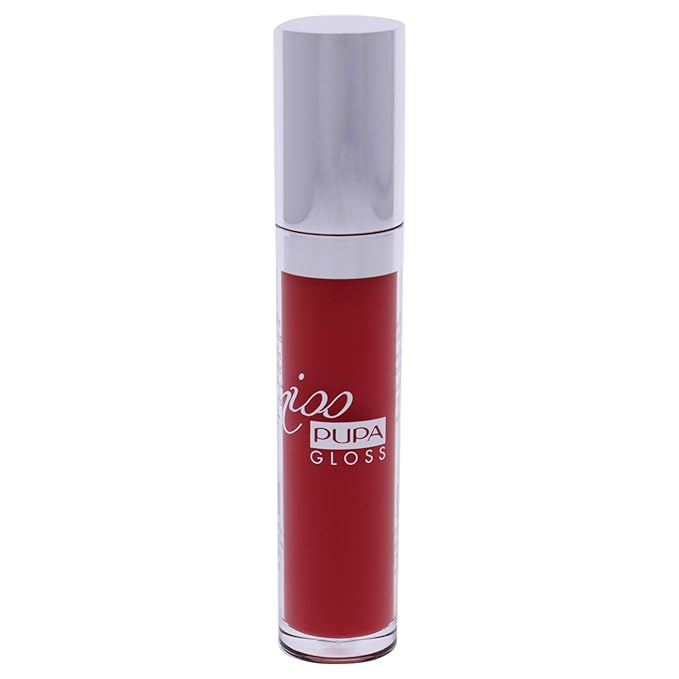 Pupa Milano Miss Pupa Gloss Lip Gloss - Ultra Shiny Gloss - Delivers Immediate Volume Effect - Soft Gel Texture Glides Smoothly on Lips without Stickiness - 204 Timeless Coral - 0.17 Oz