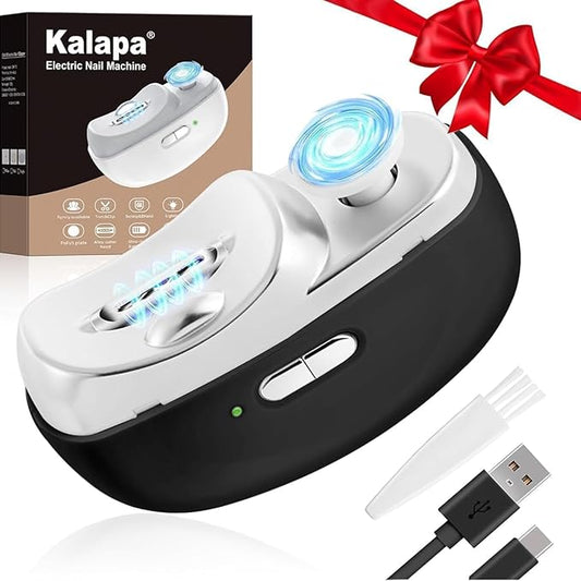 Electric Nail Clippers Upgraded 3 in 1 Automatic - with Polishing, Dust Storage & LED Light, Nail File Toenail Trimmer, Safe for Seniors, Adults, Kids & Baby, Gifts for Women Men Mom Baby Adult Senior