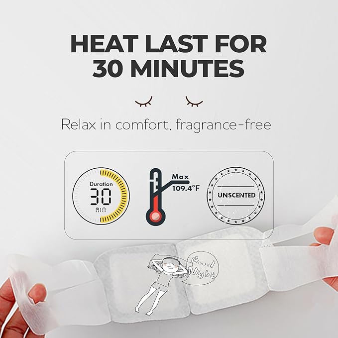 KGALLERY Warm Eye Pack, Unscented Self-Heating Steam Eye Mask – Disposable Heated Mask for Dry & Tired Eyes, 30 Minutes of Gentle Steam Therapy for Sleep, Relaxation & Travel (20 Count)