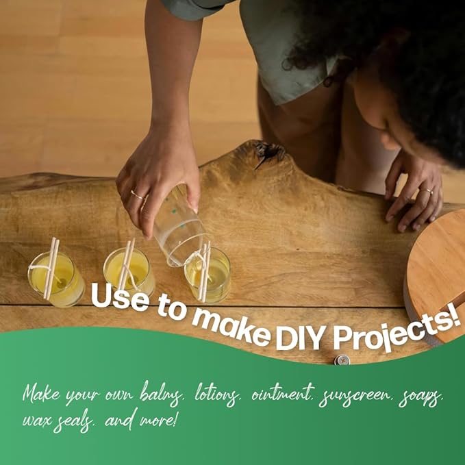 Yellow Beeswax Pellets 1lb (16oz), Pure, Lotions