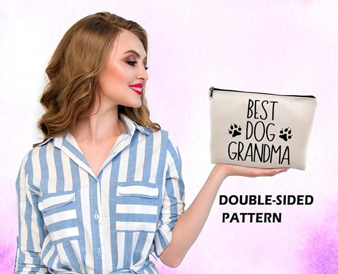 Dwept Best Grandma Cosmetic Case, Toiletry Bag - Makeup Bag for Women & Birthday from Granddaughter or Grandson