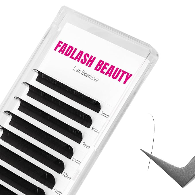 Eyelash Extension 0.15 CC Curl Classic Lash Extensions 8-14mm Mixed Trays Premium Silk Individual Lashes Matte Dark Lash Extensions for Professional Salon Use(0.15-CC,8-14mm)