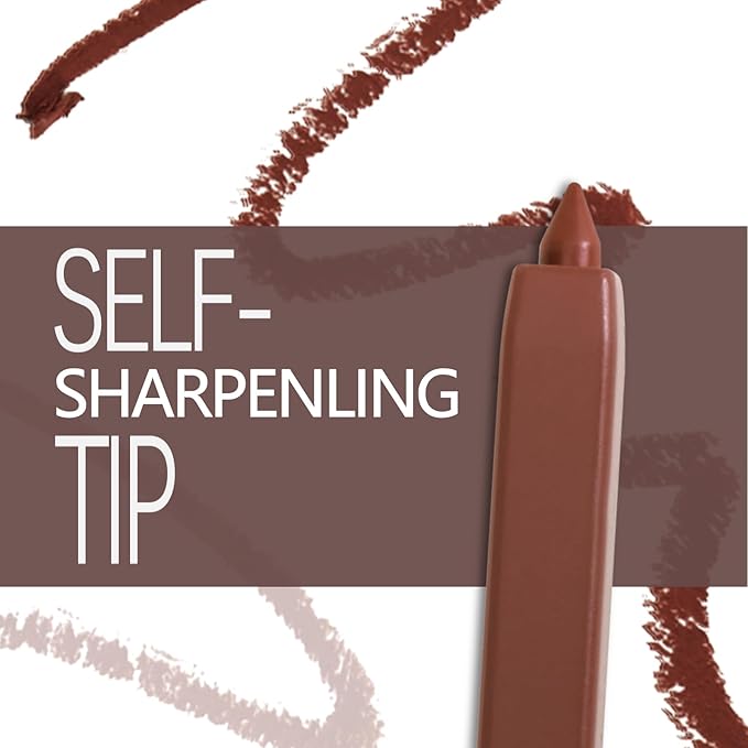 Matte Lip Liner Pencil,Highly Pigmented Retractable Lip Crayon,All Pencil,Highly