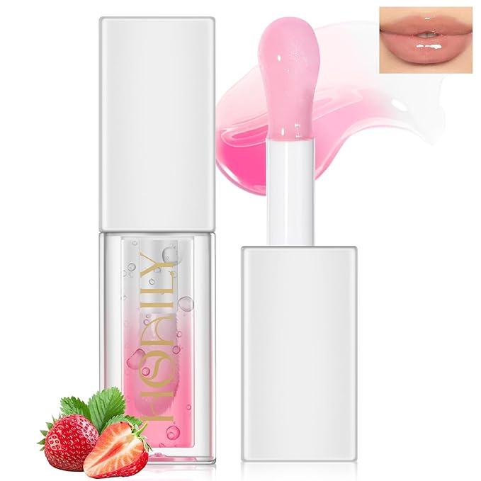 Double Colors Lip Glow Oil, Fruit Flavoured Clear Glow