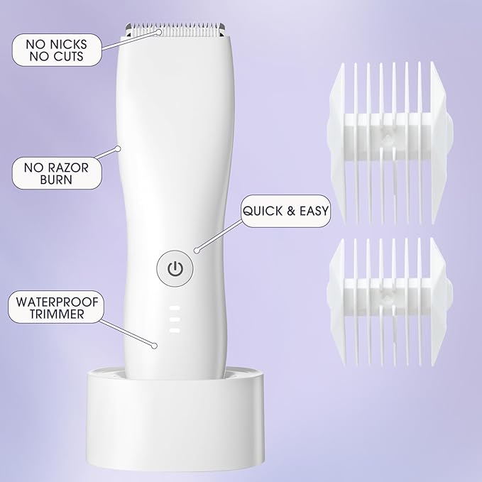 Women Bikini & Pubic Hair Trimmer - Dual-Use Body Shaver for Men and Women | Multi-Area Facial & Body Hair Removal Tool