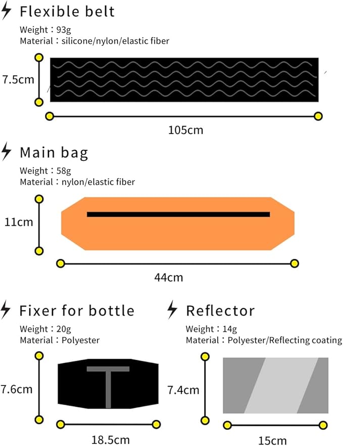 Attach&Run Belt, slim fitness belt and water-proof waist