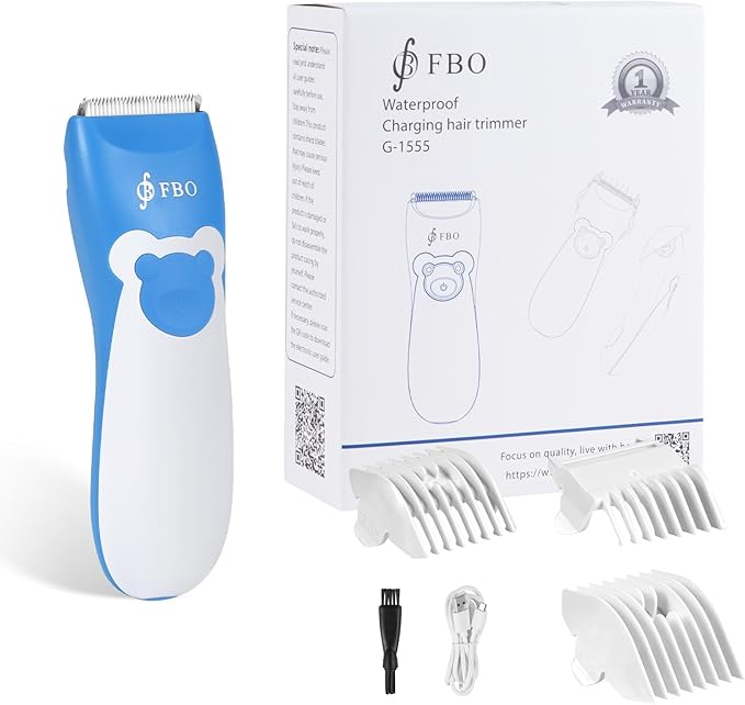 FBO Women's Electric Shaver - IPX7 Waterproof Painless Trimmer - Easy to Clean, Ceramic Blade, Bikini Body Hair Trimmer, Armpit, Leg, arm and Body, Portable Fast Charging Wireless