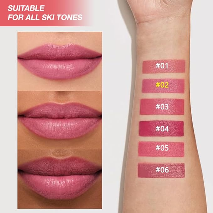 IATMOMOD Mauve Plum Red Matte Lipstick Crayon, Long Lasting Waterproof Velvet Lip Liner Pencil, High Pigment Non-Drying 24H Cruelty-free Lip Makeup
