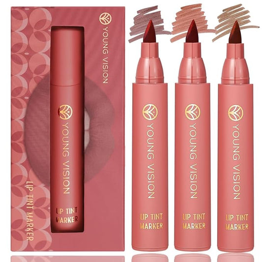 YOUNG VISION Lip Tint Marker 3 PCS Set, YOUNG
