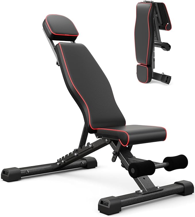 Adjustable Weight Bench for Bench Press 880LBS Stable 90 Degree