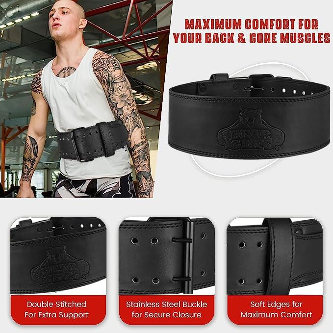 Bear Grips Weightlifting Belt 5mm Powerlifting